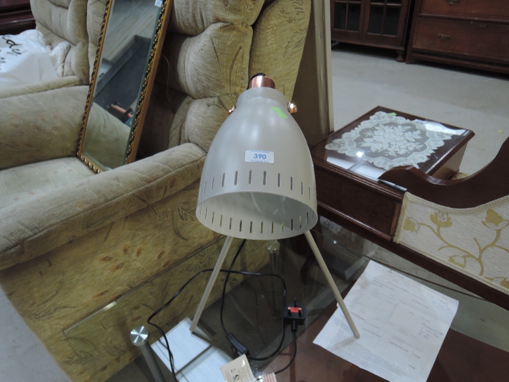 A studio style desk lamp