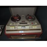 A vintage Stellaphone reel to reel recorder