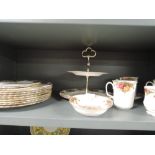 A selection of dinner wares by Royal Albert Old Country Roses