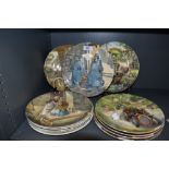 A selection of ceramic display plates by Wedgwood from the Wind In The Willows collection