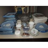 A selection of ceramics including boxed Jasperware by Wedgwood
