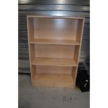 A laminate bookshelf