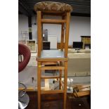 Two vintage kitchen stools