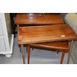 A selection of vintage occasional tables on dansette style legs