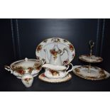 A selection of Royal Albert in the Old Country Roses tableware
