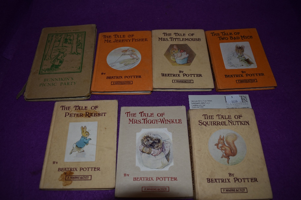 A selection of Beatrix Potter volumes