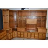 A vintage Nathan/Parker Knoll lounge and double corner unit