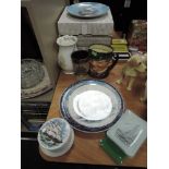 A selection of ceramics including Royal Doulton and display plates