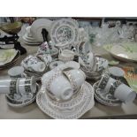 A selection of tea cups and saucers including Meakin