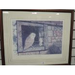 A limited edition print after I Weatherstone of barn owl