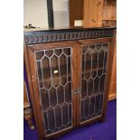 A mid 20th Century Priory style bookcase