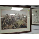 A print of Napoleonic battle and similar