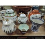 A selection of Chinese style ginger jars and similar