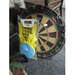 A vintage dart board
