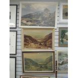 A selection of large prints and frames