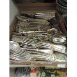 A selection of cutlery and flatware including Viners