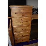 A modern pine narrow chest