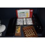A collection of games including Mah Jong, chess etc