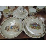 A selection of ceramics including Royal Doulton Bunnykins
