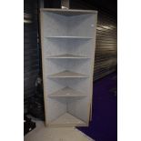 A laminate corner shelf