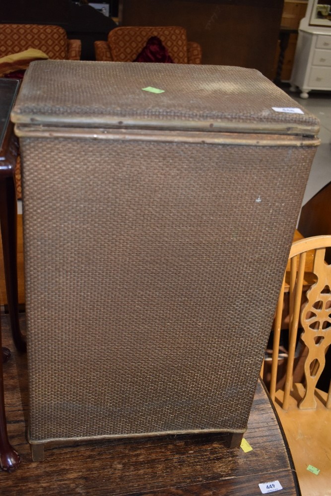 A woven fibre linen basket