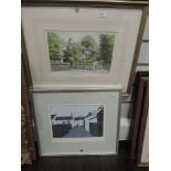 A modern limited run screen print by Colin Davis depicting the village of Dent 16 of 25 and dated