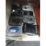 A selection of cassette tape players Sony Walkman and Aiwa PX257