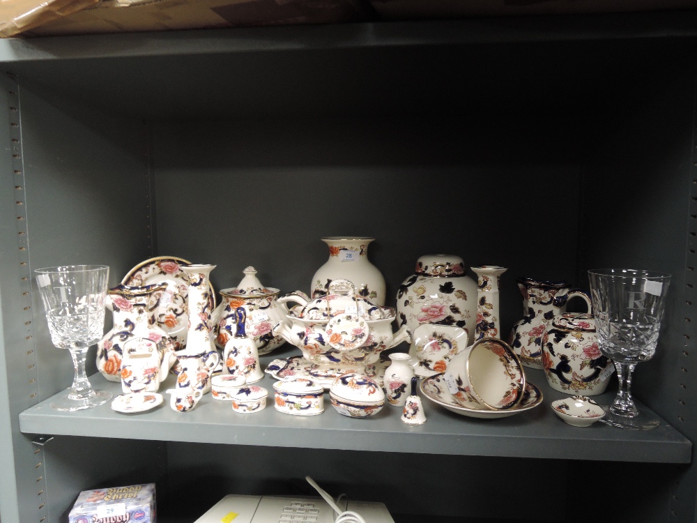 A selection of ceramics by Masons in the Mandalay design