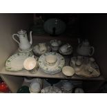 A royal Doulton part tea set 'Countess' included are teapot, coffee pot, and breakfast set.