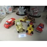 A selection of die cast model cars including Corgi Magic Roundabout