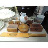 A selection of Mauchline ware including Deal and Dover interest