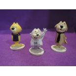 Three Beswick Top Cat figures, Brian, Benny and Spook, all boxed