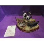 A Border Fine Arts study, Terriers Ratting, limited edition 138/500 with certificate and boxed