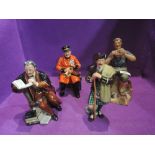 Four Royal Doulton figures, The Professor HN2281, Past Glory HN2484, The Laird HN2361 and Dream