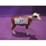 A Beswick study, Hereford Calf 1249E