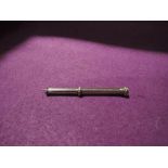 A an early 19th century white metal (tested as silver) mechanical sliding pencil by J Butler, London
