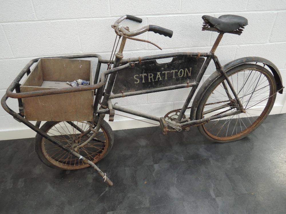 A 1930's Raleigh Low Gravity Tradesman's Gravity Bicycle, Stratton