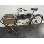 A 1930's Raleigh Low Gravity Tradesman's Gravity Bicycle, Stratton