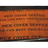 An original garage or motor car dealership wind screen protector by Kex