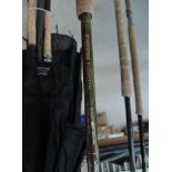 A 15' G Loomis Roaring River Stinger GLX fly rod in hard case (bought in Canada for $800)