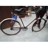 A 1920's Royal Winchester bicycle with leather sprung seat (good condition for age)