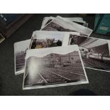 A collection of colour & black and white railway related photographs by John Robinson, mostly steam