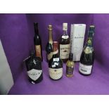 A selection of mixed alcohol including Hendrick's Gin 70CL, Roche Lacour Sparkling Wine 1998