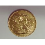 A 1913 George V Gold Sovereign