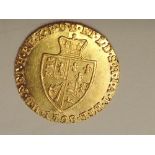 A 1798 George III Gold Half Guinea