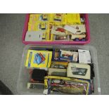 Two boxes of modern diecasts including Corgi, Matchbox, Maisto and similar all boxed along with a