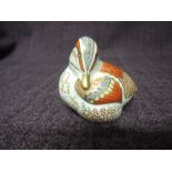 A Royal Crown Derby Paperweight. Green Winged Teal Duckling modelled by Donald Brindley and