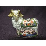 A Royal Crown Derby Paperweight. Imari Ram modelled by David Brindley decoration design by Sue Rowe.