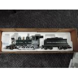 A Delton Locomotive Works G scale Denver & Rio Grand Western 2-8-0 steam loco & tender 283 boxed,