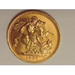 A 1967 Elizabeth II Gold Sovereign